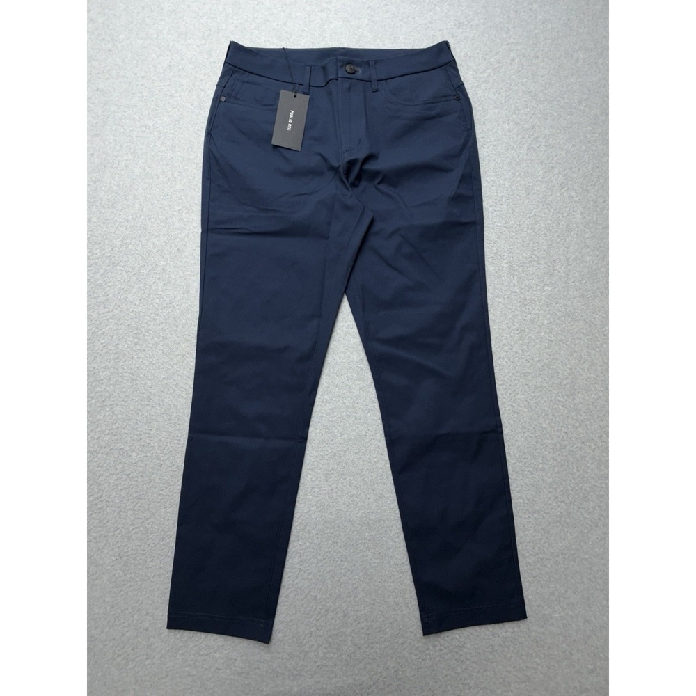 Public Rec Workday Pant 2.0 Mens 30x30 Navy Blue Straight Leg Stretch NWT